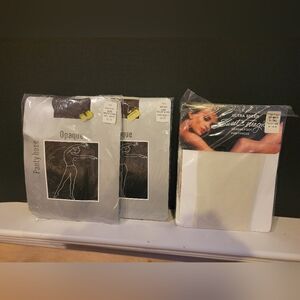 Lot of Three Vintage Pantyhose Fits 5'8 and over